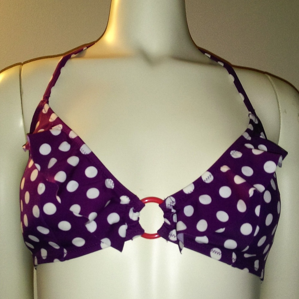 Marie Meili Polka Ring Bikini Top